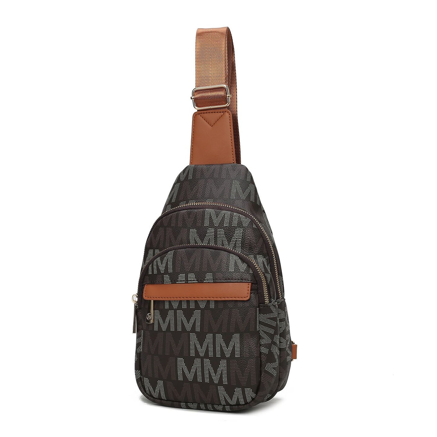 MKF Collection Helaena M Logo Printed Vegan Leather Women Sling Bag by Mia K