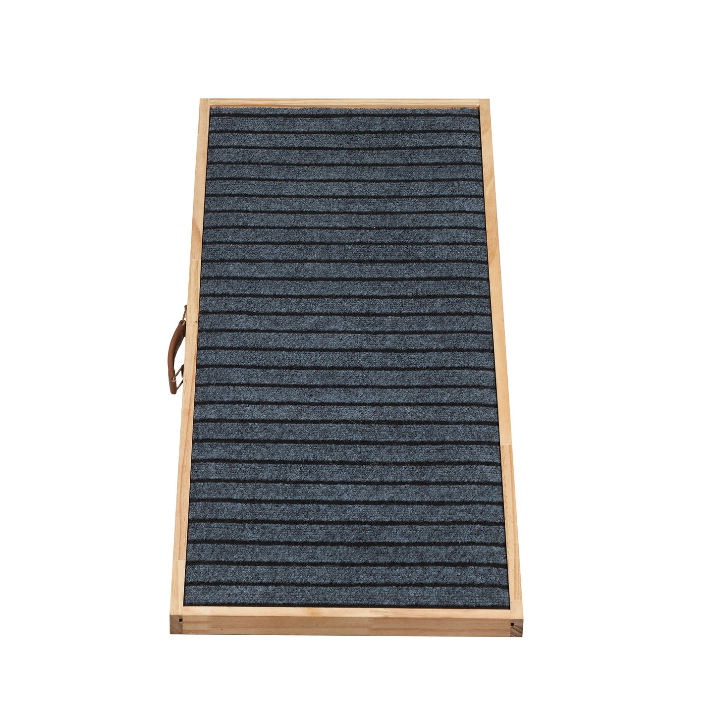 39" Long Wooden Pet Ramp, Folding Dog Cat Ramp with Height Adjustment