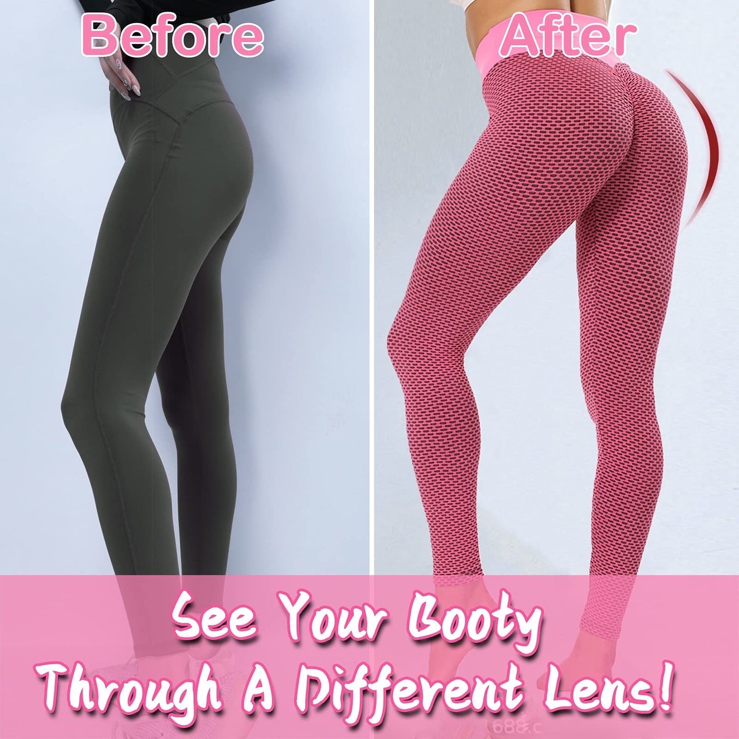 Plus Size Butt Lifting Workout Tights – High Waist Yoga Pants