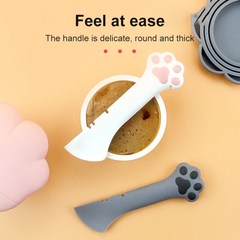 Multifunction Pet Jar Opener & Feeding Spoon for Dogs & Cats