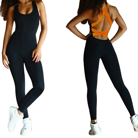 Women  Sports YOGA Workout Gym Fitness Jumpsuit