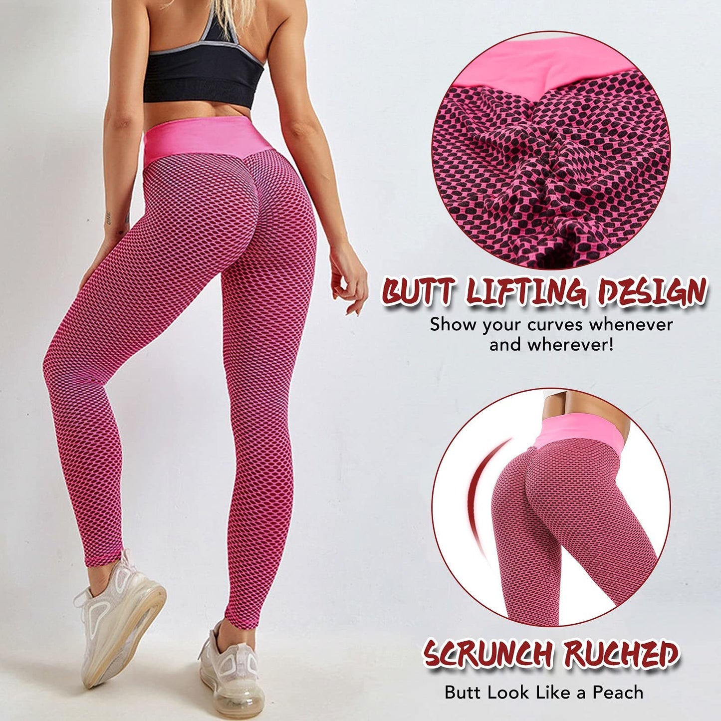 Plus Size Butt Lifting Workout Tights – High Waist Yoga Pants