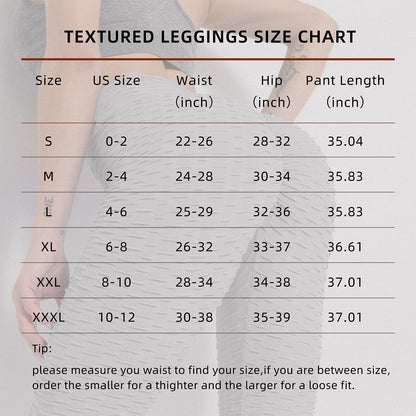 Bubble Textured Butt Lifting Yoga Pants