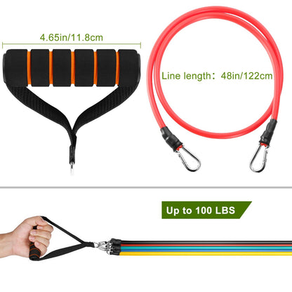 11-Piece Resistance Bands Set for Home Workout