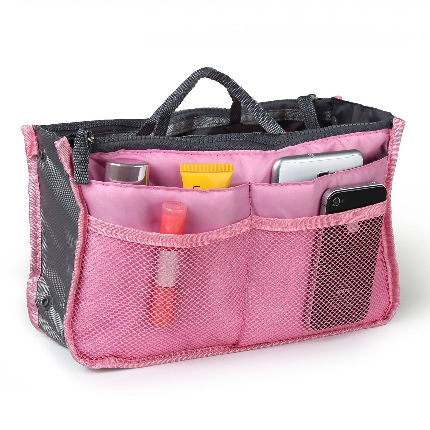 Women Travel Handbag Organizer Makeup Bags with Hand Strap