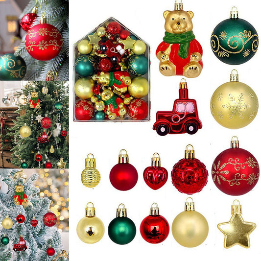 72 pcs Shatterproof Christmas Tree Balls Ornaments