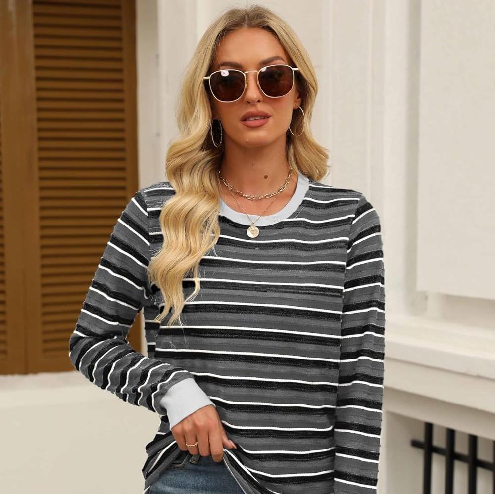 Women's long sleeved shirt autumn 2024 casual top fashion autumn clothing shirt clothes