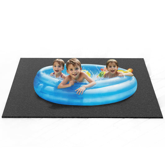 VEVOR 74 x 72 Inch Hot Tub Mat, Extra Large Inflatable Hot Tub Pad, Waterproof Slip-Proof Backing, Absorbent Spa Pool Ground Base Flooring Protector Mat Reusable Outdoor & Indoor, Also For Car Repair