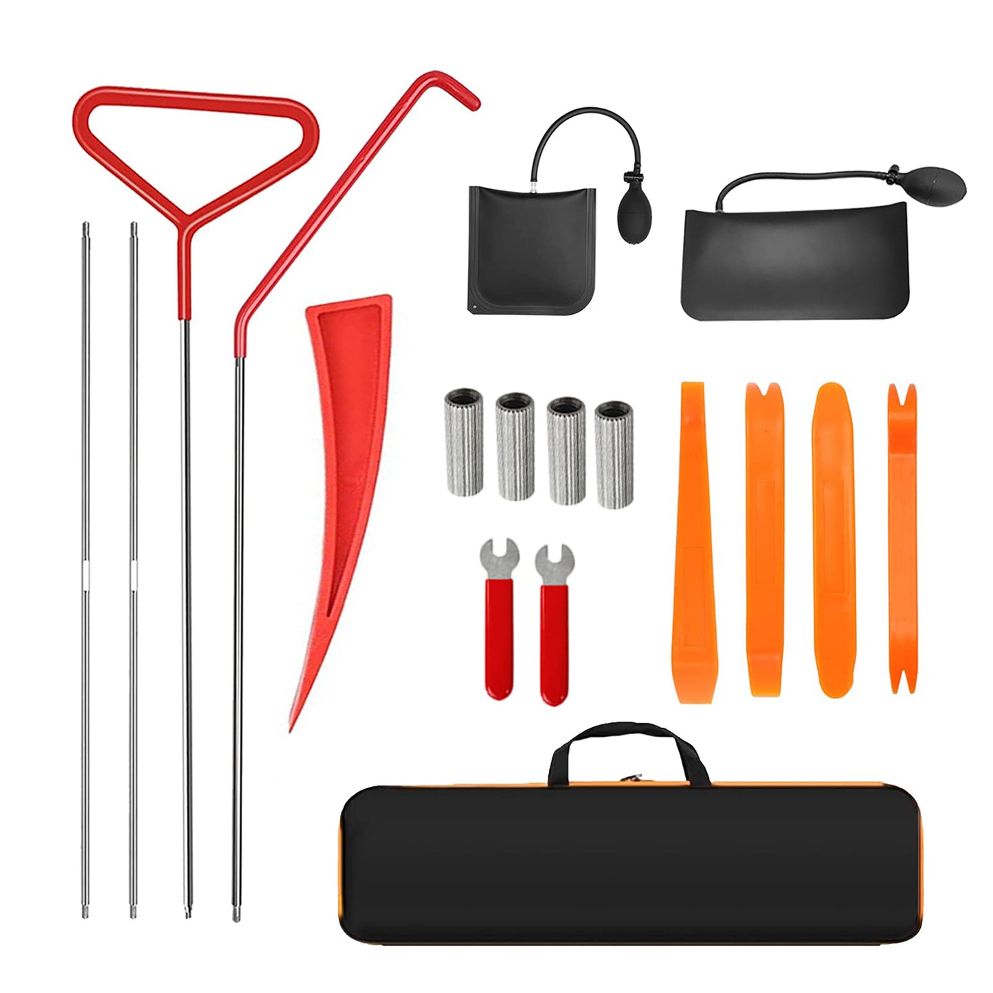 18-Piece Car Emergency Kit – Comprehensive Auto Repair & Window Adjustment Tools