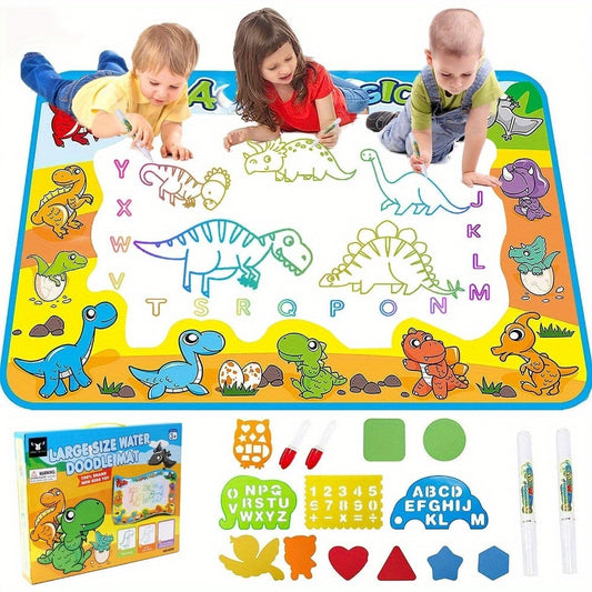 Kids Toys Water Doodle Mat Dinosaur Painting Coloring Pad for Toddlers 1-3 Toddler Arts and Crafts