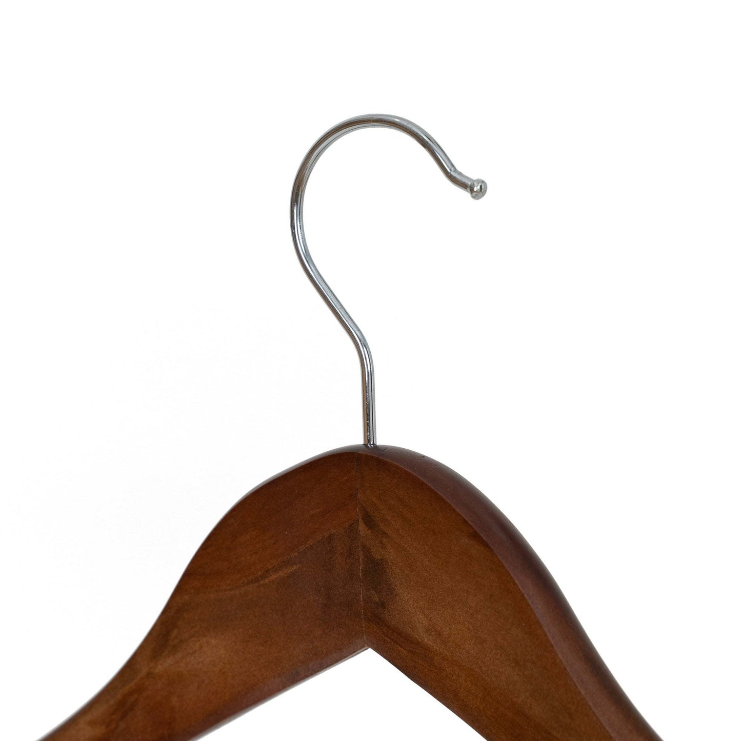 Solid Walnut Wood Suit Hangers for Adult, 60 Pack