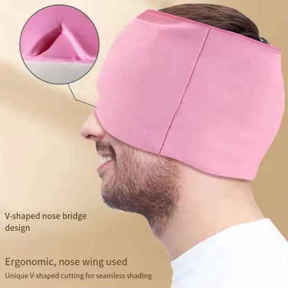 360° Massage Migraine Relief Hat, Hot/Cold Therapy Eye Mask