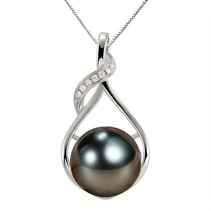 Tahitian Black Pearl Necklace – Elegant Gift for Women & Wife