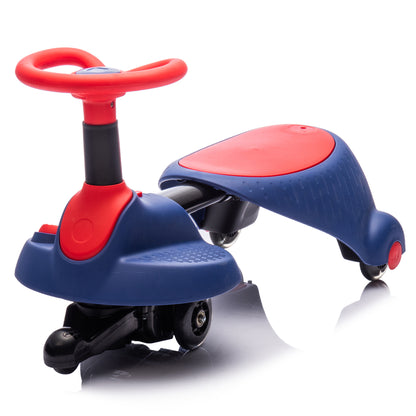 6V Kids Ride-On Electric Wiggle Car with flashing wheels