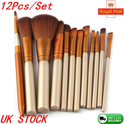 12 Pcs Professional Makeup Brushes Set