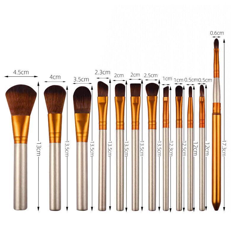 12 Pcs Professional Makeup Brushes Set