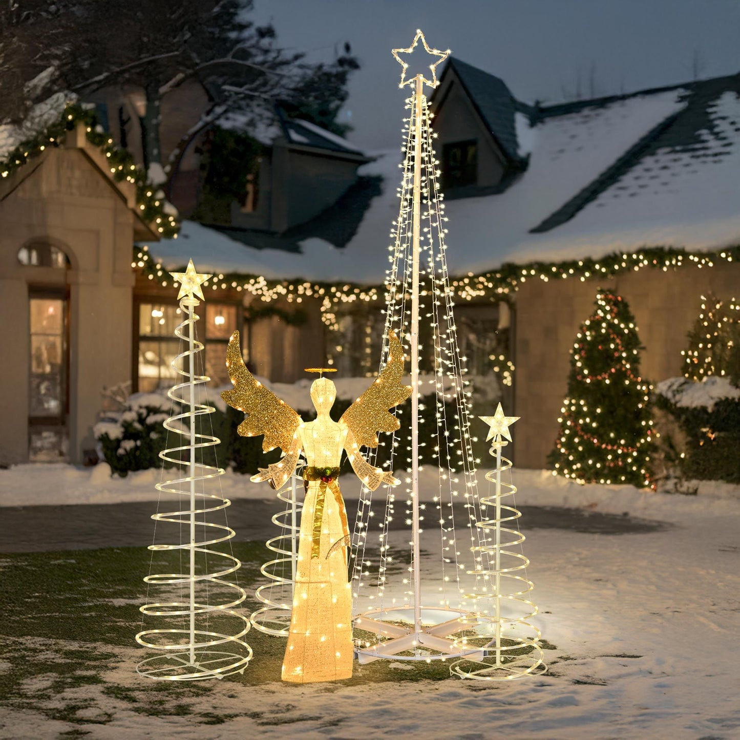 Holy 5.5ft Lighted Christmas Angel