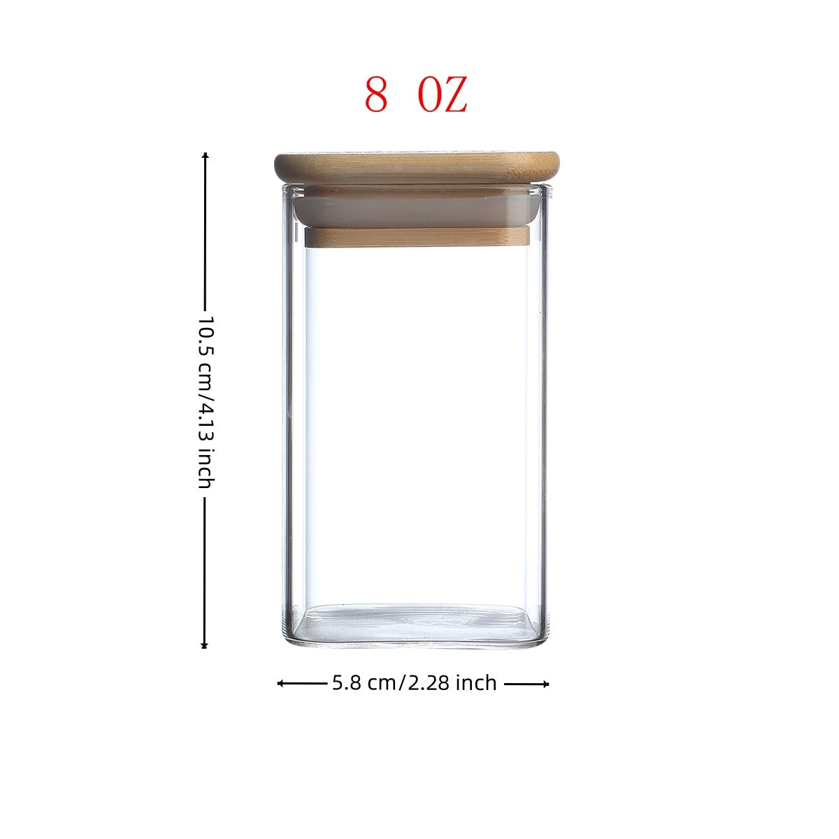 High Borosilicate Glass Spice Jars with Bamboo Lids (24x8oz) – Includes 72 Printed & 20 Blank Labels