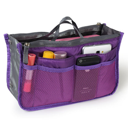 Women Travel Handbag Organizer Makeup Bags with Hand Strap