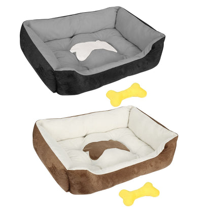 Pet Dog Bed Soft Fleece Cozy Nest Cushion Mat XXL