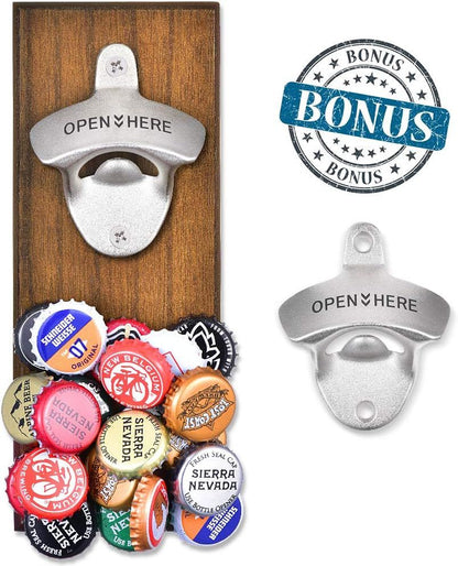 Wall Mounted Magnetic Beer Bottle Opener