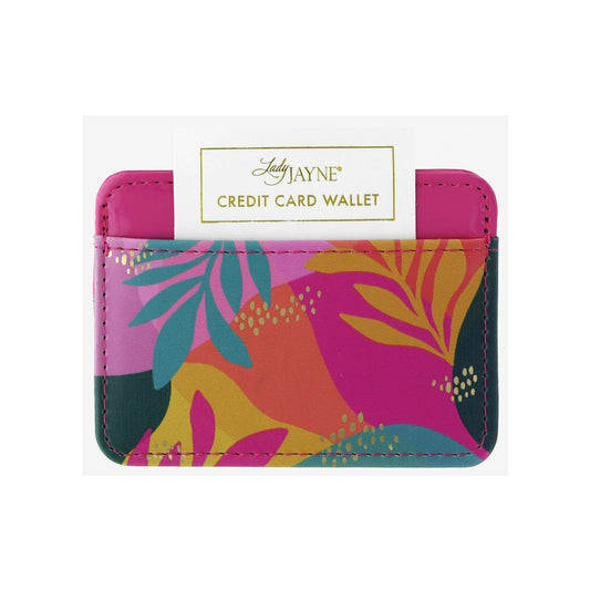 Lady Jayne Case Credit Card Wallet Sunlit Leaves