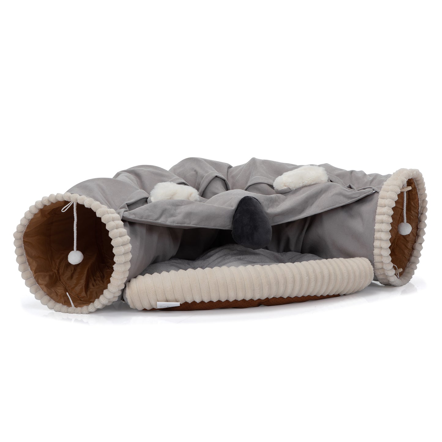 Collapsible Cat Tunnel Bed for Indoor Cats