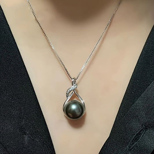 Tahitian Black Pearl Necklace – Elegant Gift for Women & Wife