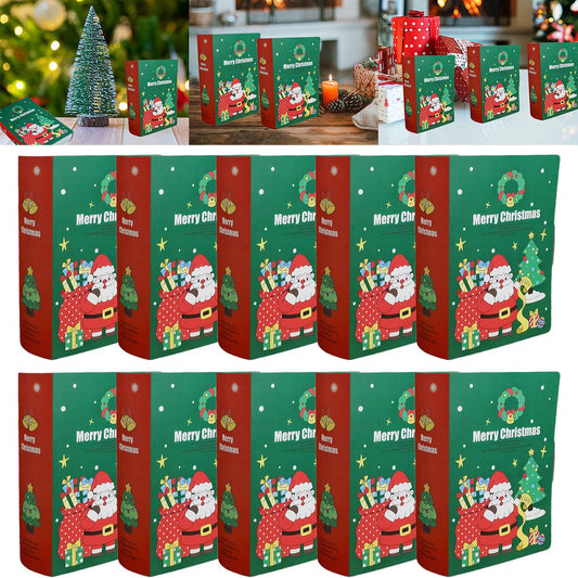 10 Pcs Christmas Candy Boxes - Santa, Xmas Tree & Storybook