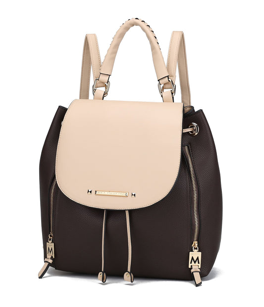 MKF Collection Kimberly Vegan Leather Backpack for Women