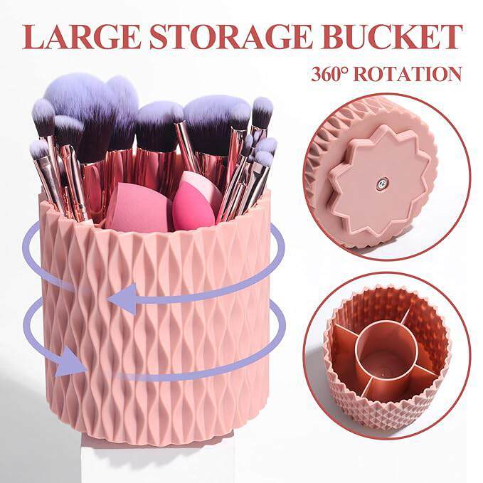 18 pcs Makeup Brush Set with 5 Sponges & Holder Case