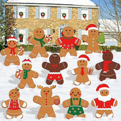 Christmas Gingerbread Man Yard Sign