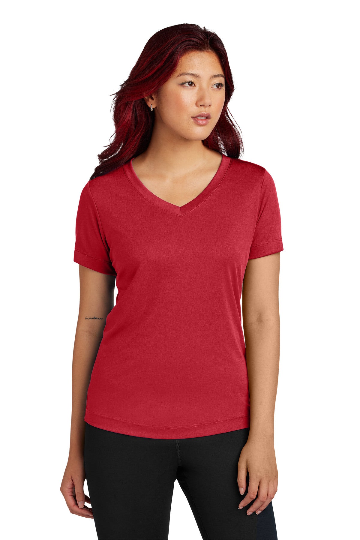 Sport-Tek Ladies PosiCharge Competitor V-Neck Tee LST353