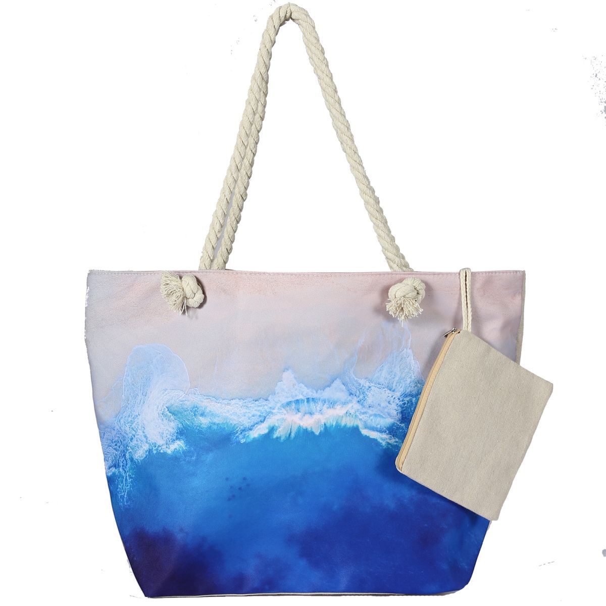 Canvas Beach Tote Bag for Women – Waterproof