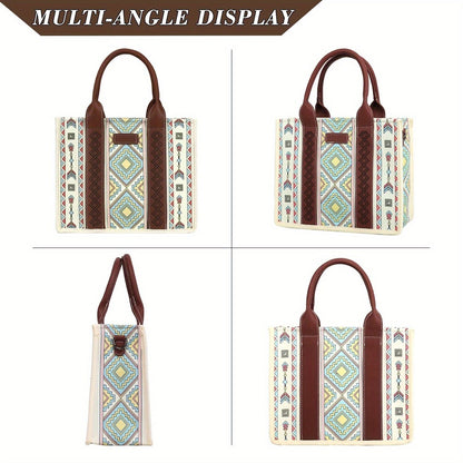 Women's Boho 3-Piece Tote Set - Lightweight & Versatile