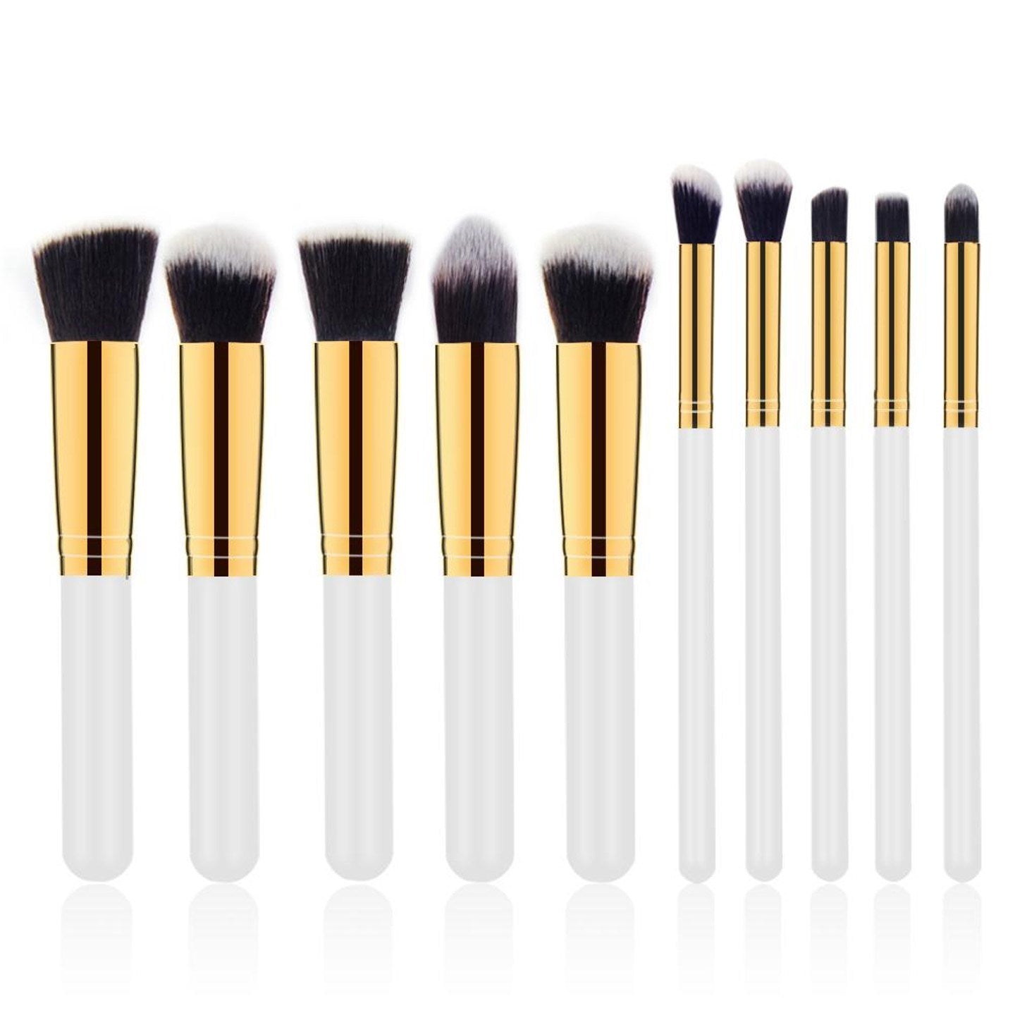 10-Piece Makeup Brush Set with Bag – High-End Beauty Tools