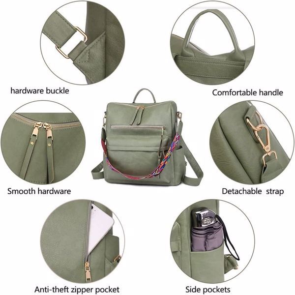 Convertible Backpack Purses for Women – College & School Use