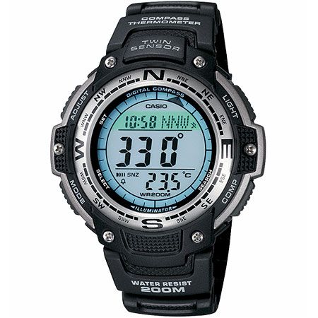 Casio Hunting Watch with Compass & Twin Sensor