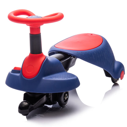 6V Kids Ride-On Electric Wiggle Car with flashing wheels