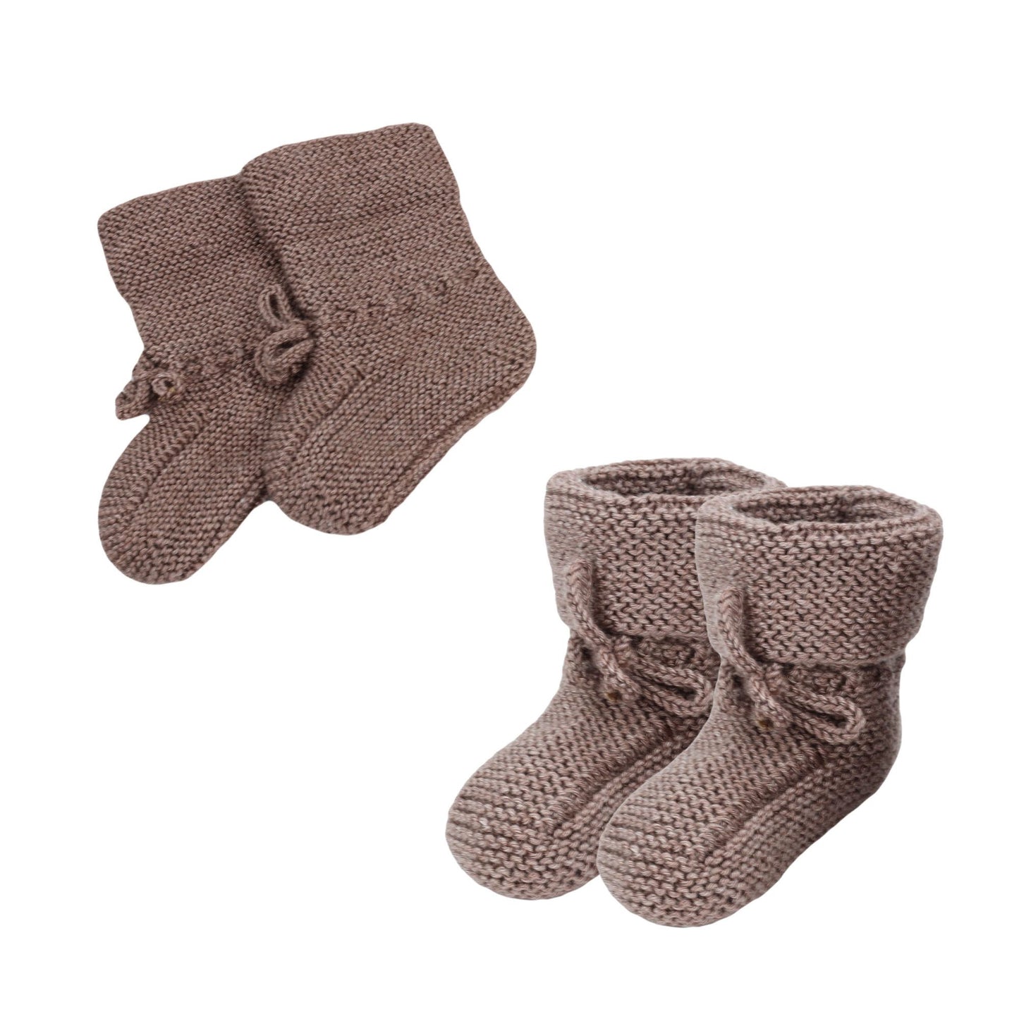 Hand Knitted Baby Wool Bootie Socks for Newborn and 0 to 12 Month Babies 1 Pair