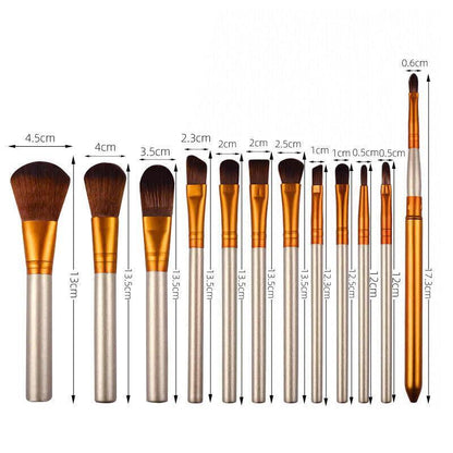 12 Pcs Professional Makeup Brushes Set