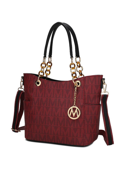 MKF Collection Kissaten Milan M Signature Tote Handbag by Mia k