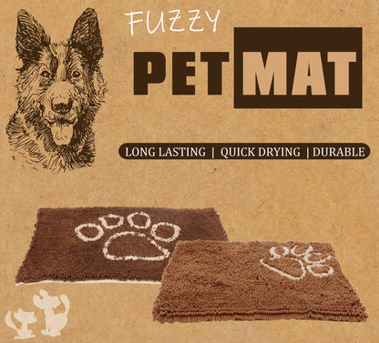 Pet Life 'Fuzzy' Quick-Drying Anti-Skid Washable Dog Mat