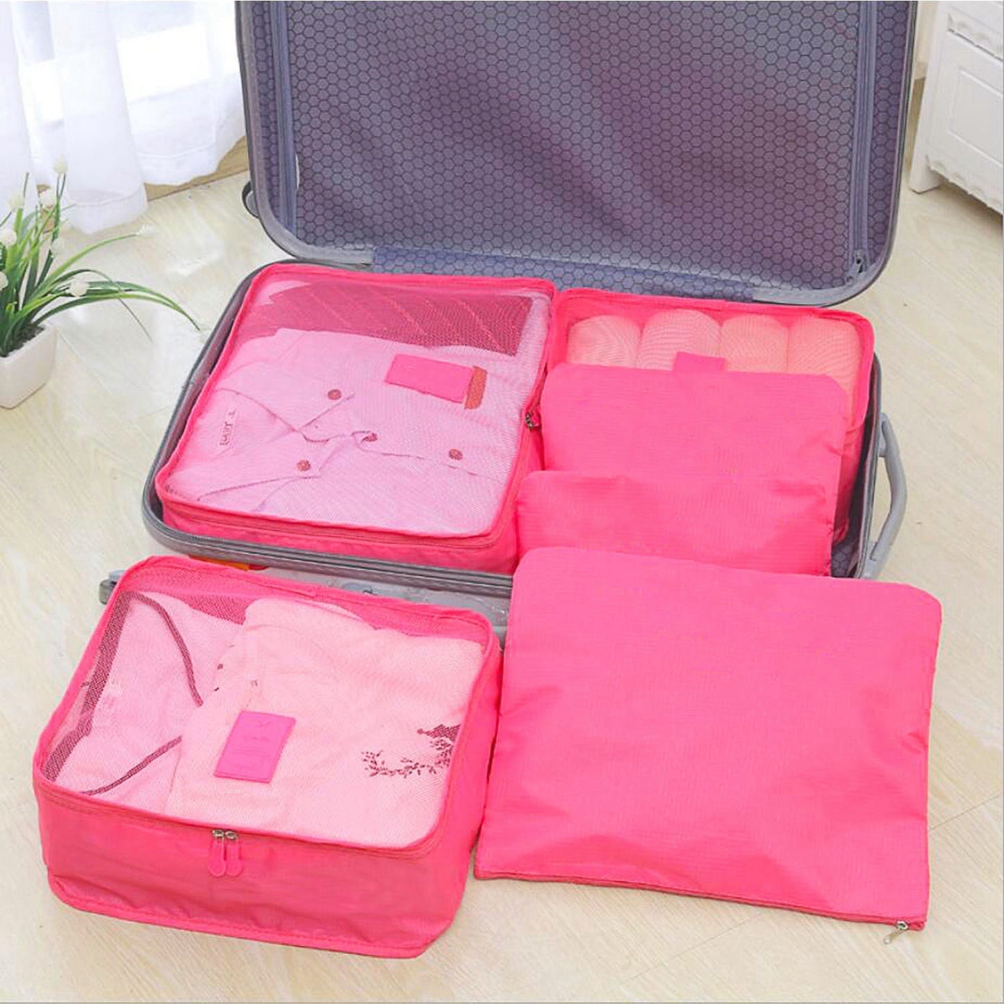 9 Pcs Clothes Storage Bags – Water-Resistant Travel Luggage Organizer