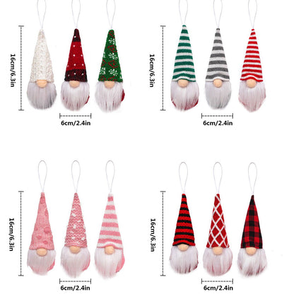 12Pcs Christmas Gnome Ornaments | Christmas Tree Decorations