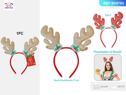 12 Pcs Christmas Bow Headband