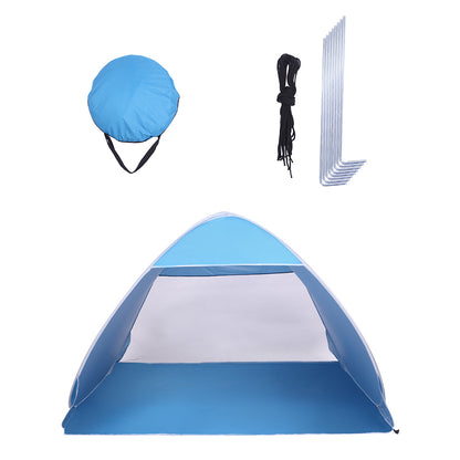 2-3 Person Beach Tent | Pop-Up Sun Shelter with UV Protection